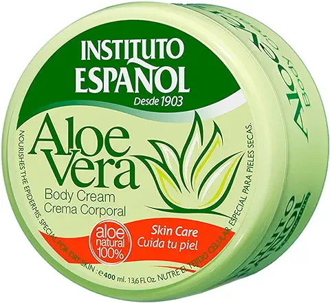 Instituto Español Crema Coporal Hidratante Aloe Vera, 400 Mililitros  