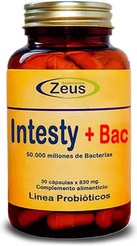 INTESTY+BAC | Contribuye a Equilibrar y Regular la Microbiota Intestinal | Complemento Alimenticio a base de Fibersol®- 2, L-Glutamina, Probióticos y Vitamina B6 | 30 Cápsulas Vegetales  
