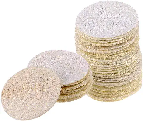 INTVN 20 Piezas de Esponja de Luffa Natural Exponja Exfoliante de Baño de Cuerpo Estropajo Natural para Cuerpo Cocina de Esponja Vegetal Natural Estropajo de Esponja Vegetal Esponja Accesorios  