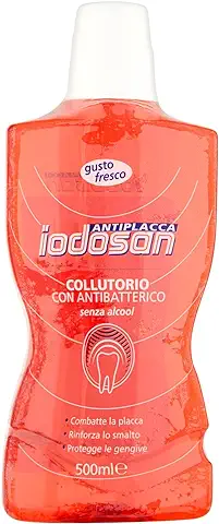Iodosan Antiplaca FRCM 000.647 Enjuague Bucal sin Alcohol, Antibacterianos, 500 ml  