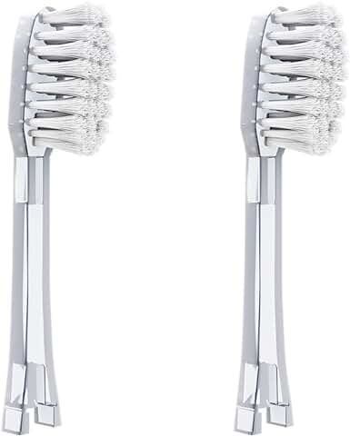 Ionickiss - Cabezales de Cepillo de Dientes de Repuesto para Cepillo de Dientes Iónico Eléctrico y Manual Ionickiss (suave, Regular, Blanco)  
