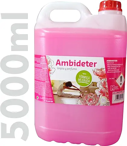 IQG Fregasuelos AMBIDETER Limpiador de Suelos Perfumado (terrazo, Mármol, Cerámica, Parket, Etc.) (5 L)  
