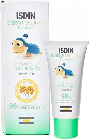 ISDIN Baby Naturals Bálsamo Facial Cold & Wind para Bebé con un 96% de Ingredientes de Origen Natural, 30ml  