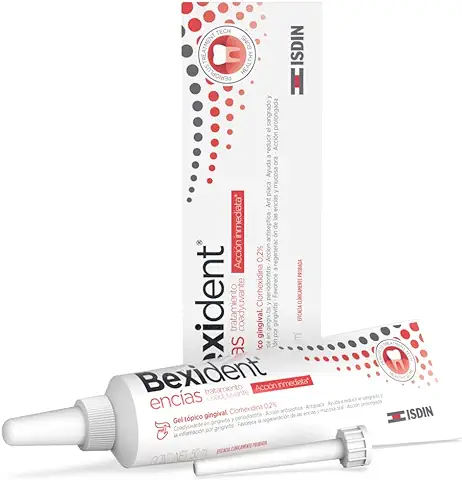 ISDIN Bexident Encías Tratamiento Coadyuvante Gel Tópico Gingival con Clorhexidina 0,2% + Pantenol, Coadyuvante en Gingivitis y Periodontitis con Acción Inmediata, 1 x 50ml  