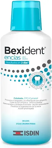 ISDIN Bexident Encías Uso Diario Colutorio con CPC + Cymenol, Reduce el Sangrado y la Inflamación por Gingivitis en 2 Días, 1 x 250ml  