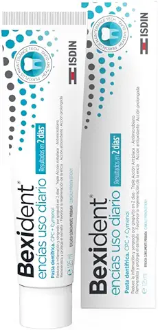 ISDIN Bexident Encías Uso Diario Pasta Dentífrica con CPC + Cymenol, Reduce el Sangrado y la Inflamación por Gingivitis en 2 Días, 1 x 125 ml  