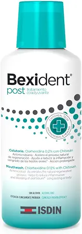 Isdin Bexident Post Tratamiento Liquido Coadyuvante Colutorio, sin Gluten, 250ml  
