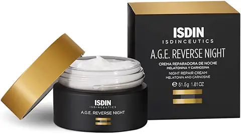 ISDIN Crema Reparadora de Noche con Melatonina Anti Aging, 50 ml (Paquete de 1)  