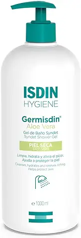 ISDIN Germisdin Aloe Vera Higiene Corporal y Manos, Gel de Baño Recomendado para Piel Seca, 1000ml  