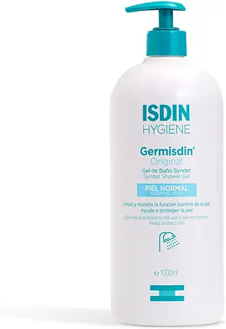 ISDIN Germisdin Original Higiene Corporal y Manos, gel de Baño Formulado con Agentes Antisépticos, 1000 ml  