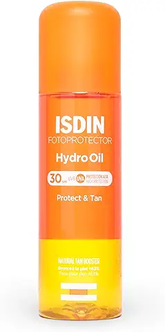 ISDIN HydroOil SPF 30 Fotoprotector - Protector Solar Corporal Bifásico que Protege y Broncea la Piel, 200 ml  