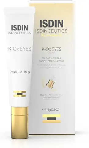ISDIN Isdinceutics K-Ox Eyes, Crema Contorno de Ojos para Bolsas y Ojeras, con Vitamina K-Óxido y Ácido Hialurónico, 15 g  
