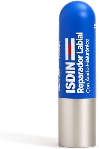ISDIN Reparador Labial Stick, Reparador Labial en Barra con ácido Hialurónico que Protege y Repara los Labios, 4g  