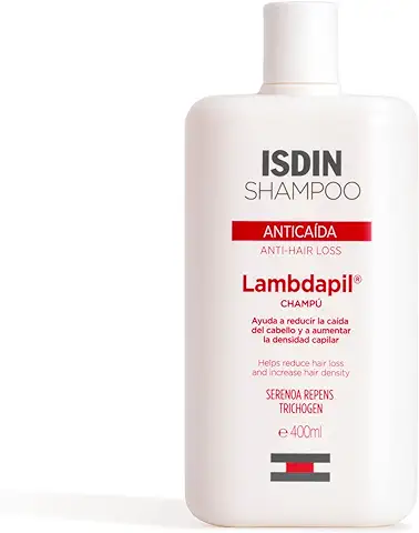ISDIN Shampoo Lambdapil Anticaída, Ayuda a Reducir la Caída del Cabello y a Aumentar la Densidad Capilar  