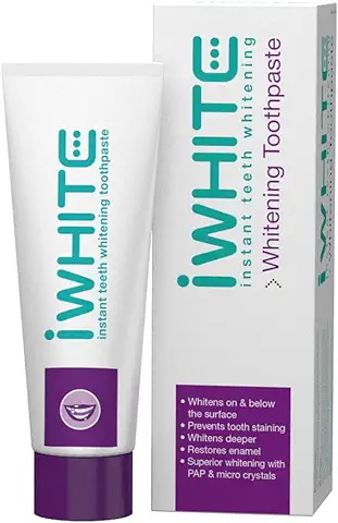 IWhite Instant Pasta Dental Blanqueadora para Restauración del Esmalte y Remineralización Dental - 75 ml  