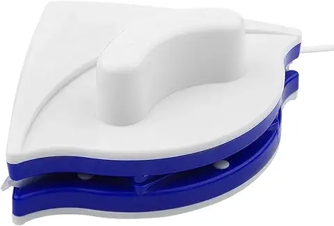 IZyufan Limpia Cristales Magnético,Limpiador Magnético de Ventanas,con Doble Lateral para Ventanas de 3-8 Mm,Profesional,Apto para Ventana de Vidrio de una Capa(Azul)(V1)  