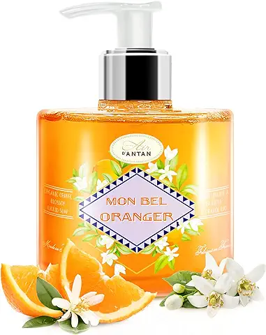 Jabón De Manos Liquido Flor de Naranjo 300 ml Un Air D'Antan®/Jabón De Marsella Liquido/Jabon De Manos Con Aceites De Coco y de Oliva/Jabon Frances Manos Liquido  