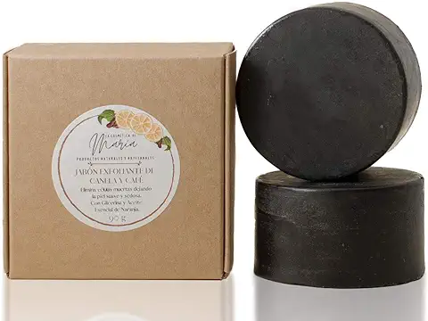 Jabón Exfoliante de Canela y Café Artesanal y Ecológico  
