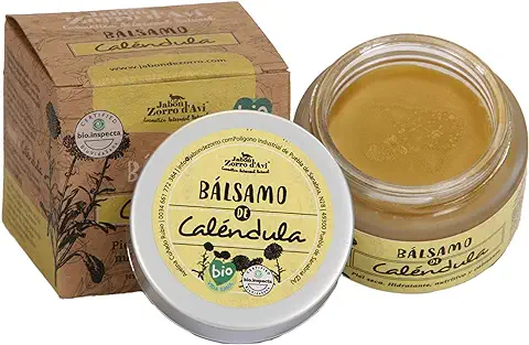 Jabón Zorro D’Avi | Crema Hidratante Facial y Corporal | Bálsamo Ecológico de Caléndula | 50 ml | Nutre e Hidrata | Crema para Cara, Cuerpo y Labios | Regenera y Cicatriza | Fabricado en España  