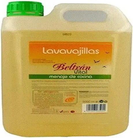 Jabones Beltrán - Lavavajillas Vital - Limpia y Desengrasa - Para Todo Tipo de Utensilios - Respetuoso con la Piel y las Manos Delicadas - Lavavajillas Manual - 5L  