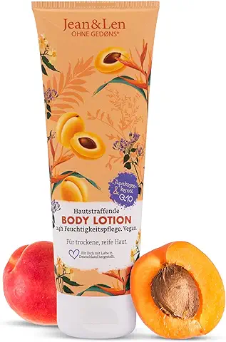 Jean & Len Loción Corporal Reafirmante la Piel, con Q10 y Aceite Afrutado de Albaricoque, 250 ml  