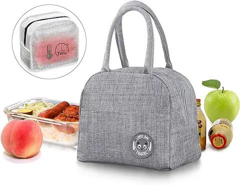 JEEZAO Bolsa Termica Porta Alimentos 6L,Bolsa Nevera Refrigeradora,Llevar Almuerzo para Playa,Oficina,Trabajo,Viaje,Escuela  