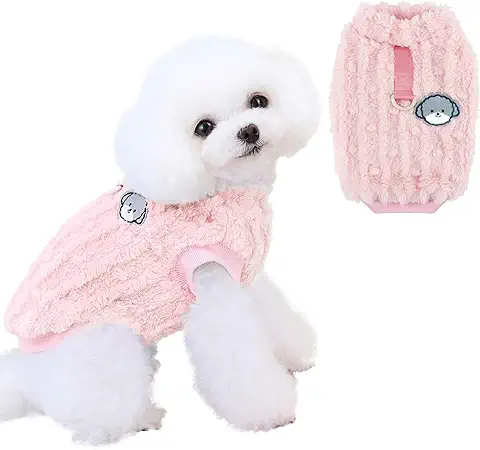 Jersey para Perros, ACTOYS Sudadera Perro, Jersey Perro Pequeño, Ropa para Perros, Suéter para Mascotas, Suéter de Felpa para Mascotas para Perros y Gatos Medianos Pequeños  