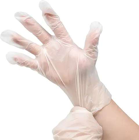Joeji's Kitchen Guantes Biodegradables 100%, Guantes Bio Desechables sin Látex de Fácil Ajuste, Guantes de Limpieza y Preparación de Alimentos, Guantes Desechables Compostables  