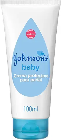 Johnson's Baby Crema Protectora de Pañal, Piel Delicada de Bebés, 100 ml  