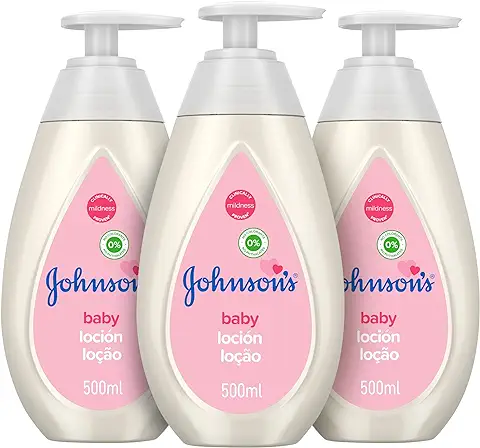 Johnson's Baby Loción Calma la piel seca de tu Bebé - 3 x 500 ml  