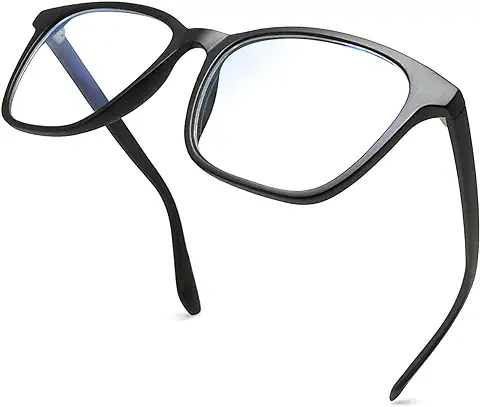 Joopin Gafas Luz Azul Mujer y Hombre para Ordenador Montura de Lentes Antireflejantes con Filtro de Luz Azul sin Graduación Bloqueo de Luz Azul  