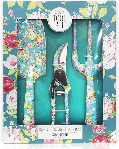 Juego de Herramientas de Jardinería,Regalo de Jardinería para Mujeres,Juego de 3 Herramientas de Jardinería Accesorios de Jardinería Juego de Regalo para Niños  