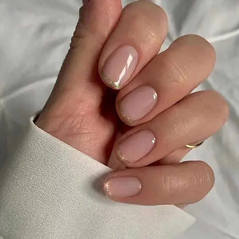 Juneyemo 24 Uñas Postizas Francesas, Cuadradas, Brillantes, de Corazón Corto, Floral, con Diseño, a Presión, para Mujeres y Niñas (A)  