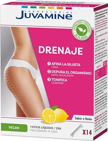 JUVAMINE - Programa 14 Días Drenaje - Sabor Limón - 14 Sticks  