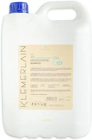 K KLEMERLAIN Champú Aroma Mandarina. Champú Garrafa. Sin sal, sin Parabenos. Todo tipo de Cabellos. Desarrollado para el Profesional de Peluquería - 5000 ml  