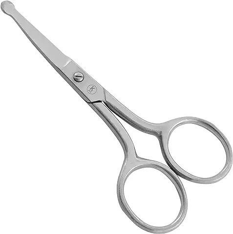K-Pro Tijeras para la Nariz, Nariz, Orejas y Barba pelo Quitar - Recortador de Acero Inoxidable y Tijeras para Hombres y Mujeres  