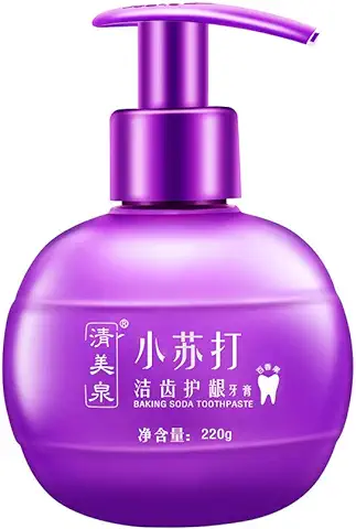 Kashyk 2019 - Pasta Dental Blanqueadora de Dientes, sin Fluoruro, Blanqueador de Dientes Natural, Dentífrico, A, Morado, Tamaño Libre  