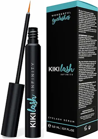 KIKILASH Sérum Crece Pestañas 3ml - Tratamiento Fortalecedor y Alargador para Pestañas y Cejas - Potenciador de Pestañas con Ingredientes Naturales  