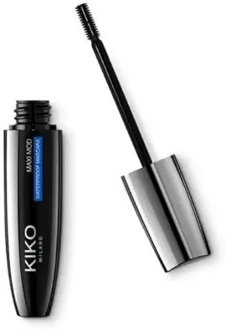 KIKO Milano Maxi Mod Waterproof Mascara | Máscara de Pestañas Resistente al agua con Minicepillo para un Efecto de Máximo Volumen y Definición  