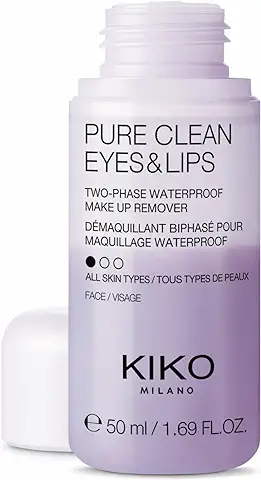 KIKO Milano Pure Clean Eyes & Lips Mini | Desmaquillante Bifásico Para Ojos y Labios, En Formato Mini  