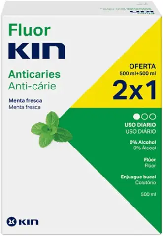 Kin FluorEnjuague Bucal Diario - 1000 ml  