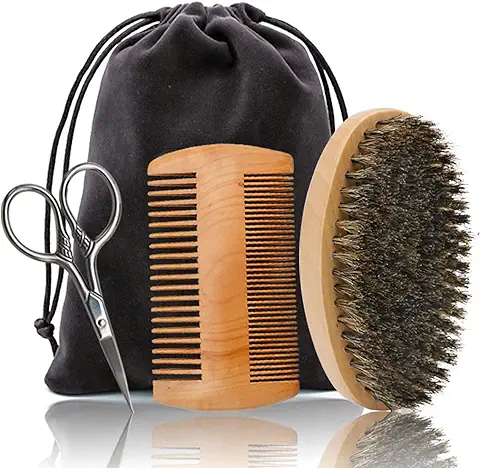 Kit Barba, Cepillo Barba, Peine Barba, Tijeras Barba, Regalo San ValentíN Hombre, Regalos Originales Para Hombre, Dia Del Padre Regalos Originales  