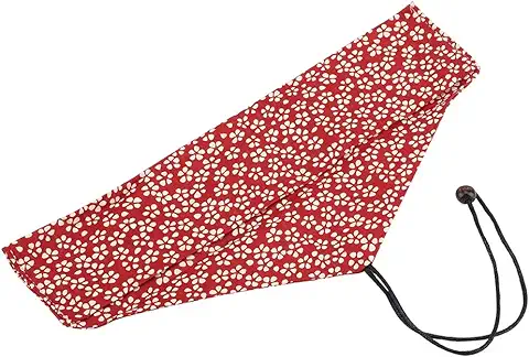 Kit De Vajilla De Bambú, De Vajilla Ecológico, Accesorio De Cocina Reutilizable Para El Hogar Del Restaurante(Neceser para Cubiertos Sakura Burdeos)  