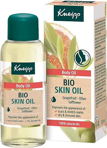 Kneipp Bio Skin Oil, Aceite Corporal Hidratante, Cuidado Intensivo Regenerador, Ideal para Cicatrices, Estrías, Pieles Secas, Maduras y Estresadas, 100ml  