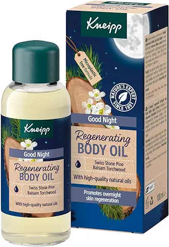 Kneipp Good Night, Aceite Corporal Hidratante, Reafirmante y Regenerador, con Aceite de Almendras Puro, Pino Suizo y Amyris Balsamífera, Nutrición Intensiva, 100 ml  