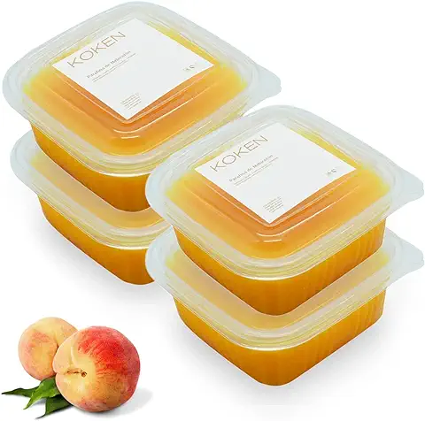 KOKEN - Parafina de MELOCOTÓN 2000 ml - 1400 gr. Parafina para Tratamiento Hidratante de Manos y Pies.  
