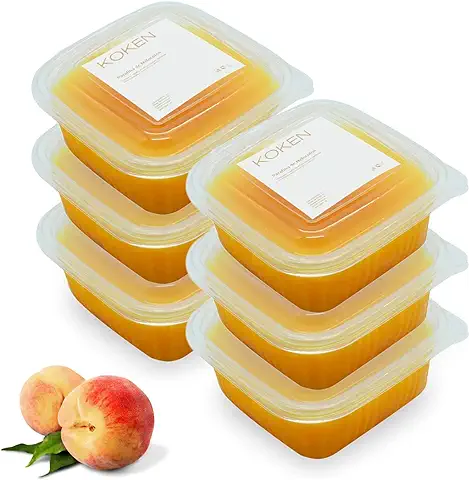 KOKEN - Parafina de MELOCOTÓN 3000 ml - 2100 gr. Parafina para Tratamiento Hidratante de Manos y Pies.  