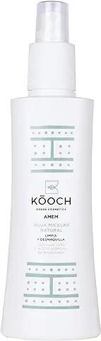 Kooch Agua Micelar Natural Vegana AMEM 150ml, Limpiador Facial con Extracto de Mandarina y aloe vera | Desmaquillante Facial | Desmaquillante ojos | Agua Micelar BIO  