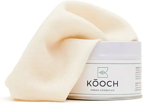 Kooch Pack 3 Muselinas Desmaquillante Facial Reutilizable Algodón Orgánico | Limpieza Facial Mujer | Toallitas Desmaquillantes Reutilizables Piel Sensible | Regalo Ecológico  