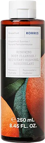 KORRES GRAPEFRUIT SUNRISE Gel de Ducha Revitalizante con aloe vera Activo, Dermatológicamente Probado, Vegano, 250 ml  